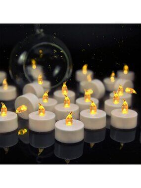 400PCS Flameless LED Tealights - Long Lasting Battery Operated Candles for